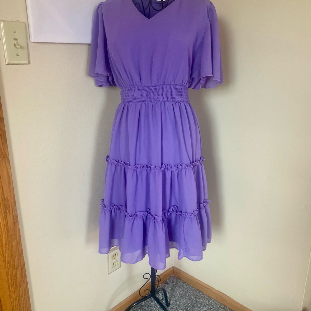 Purple Midi Dress